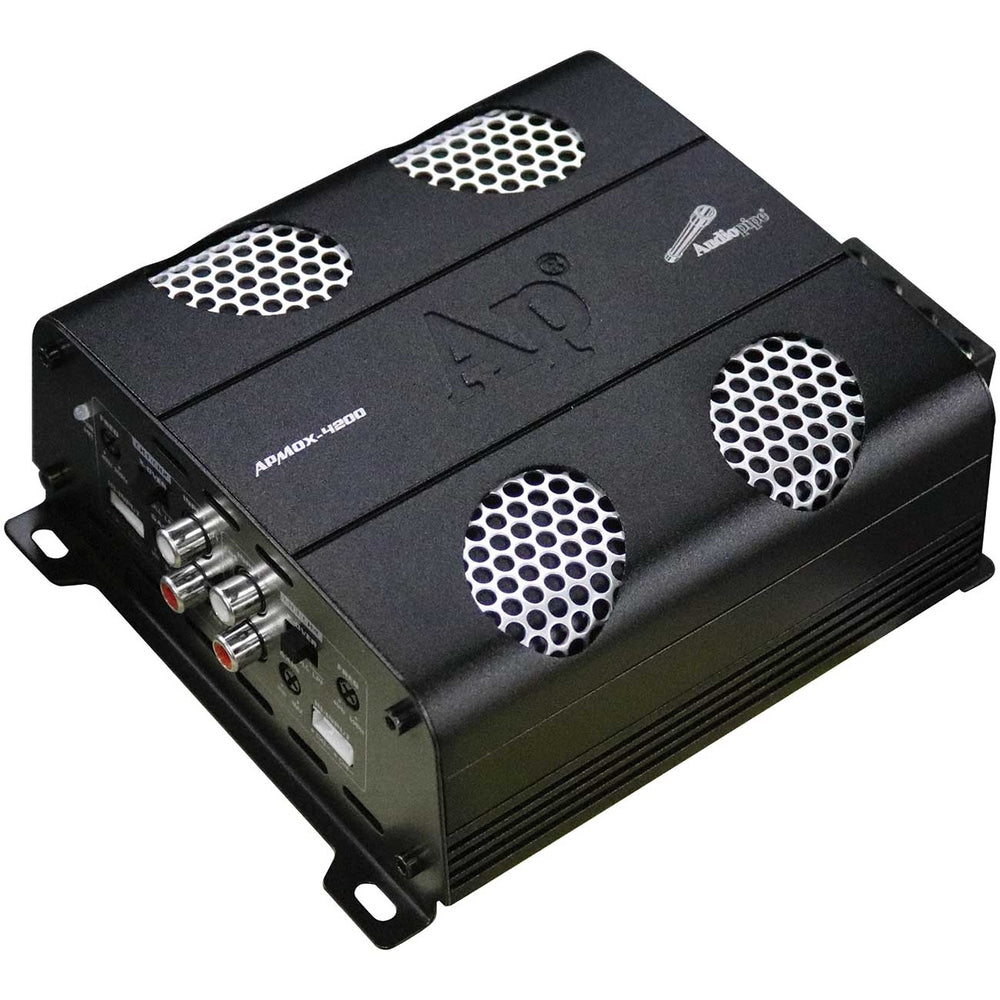 Audiopipemap Apmox-4200 Audiopipe 4 Channel Motorcycle Amplifier 1220W Rms
