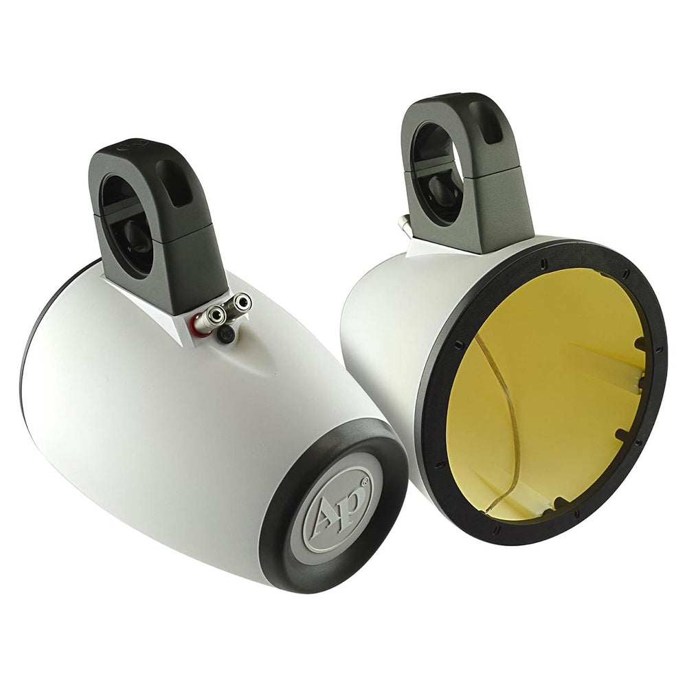 Audiopipe APMP-601WETW Marine 6" Wakeboard Tower Speaker Enclosures - White Image 1