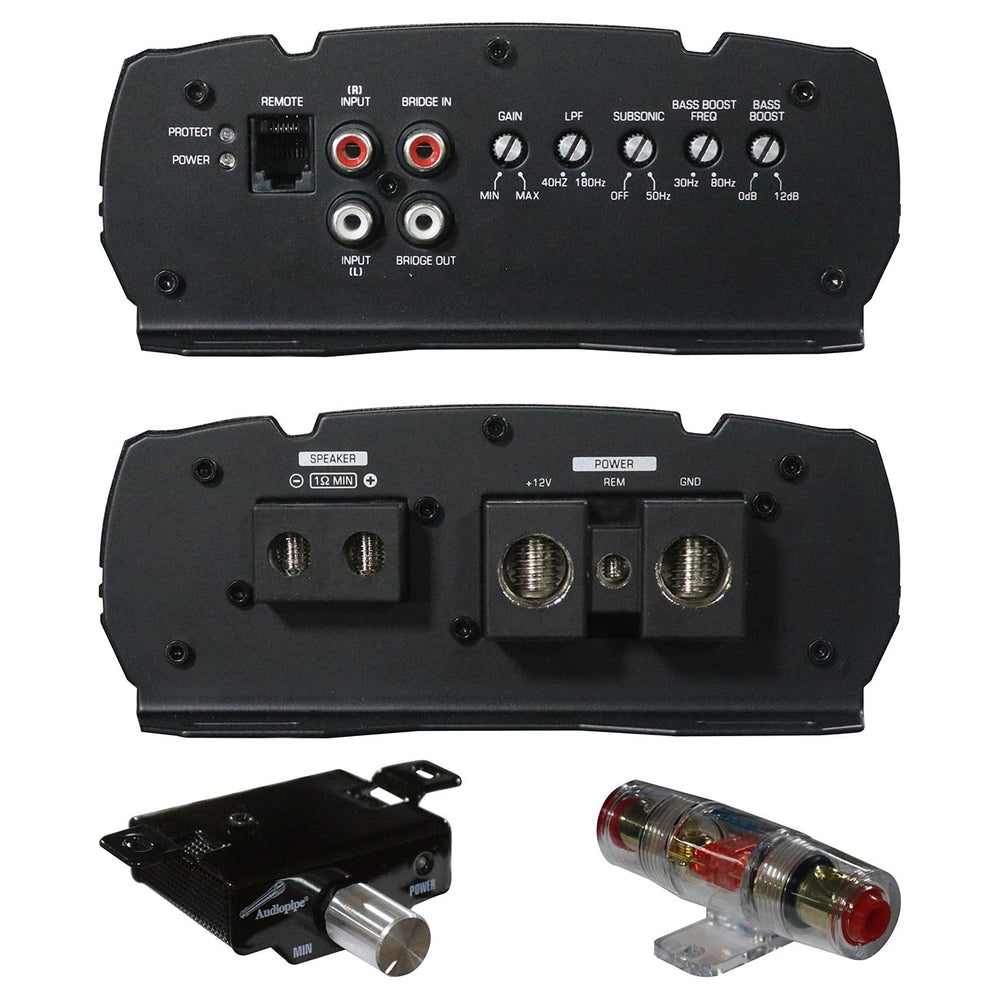 Audiopipe APMQ-2000 Mini Design Amplifier Class D Mono 2000 Watts