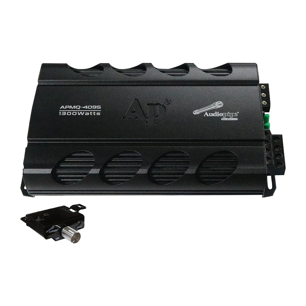 Audiopipe APMQ-4095 1300W Mini 4-Channel A/B Amplifier