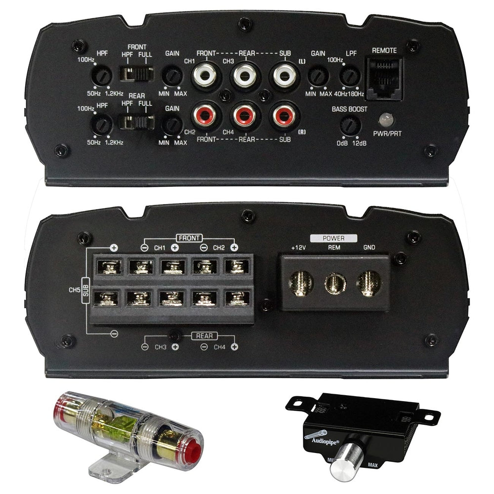 Audiopipemap APMQ-56125 5 Channel Amplifier 1800W Mini Design