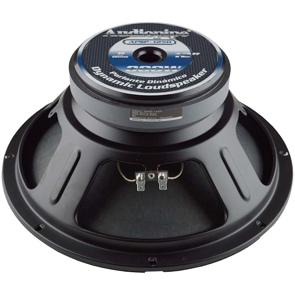 Audiopipe APSP-1250 12" Dynamic Loudspeaker 800W Max