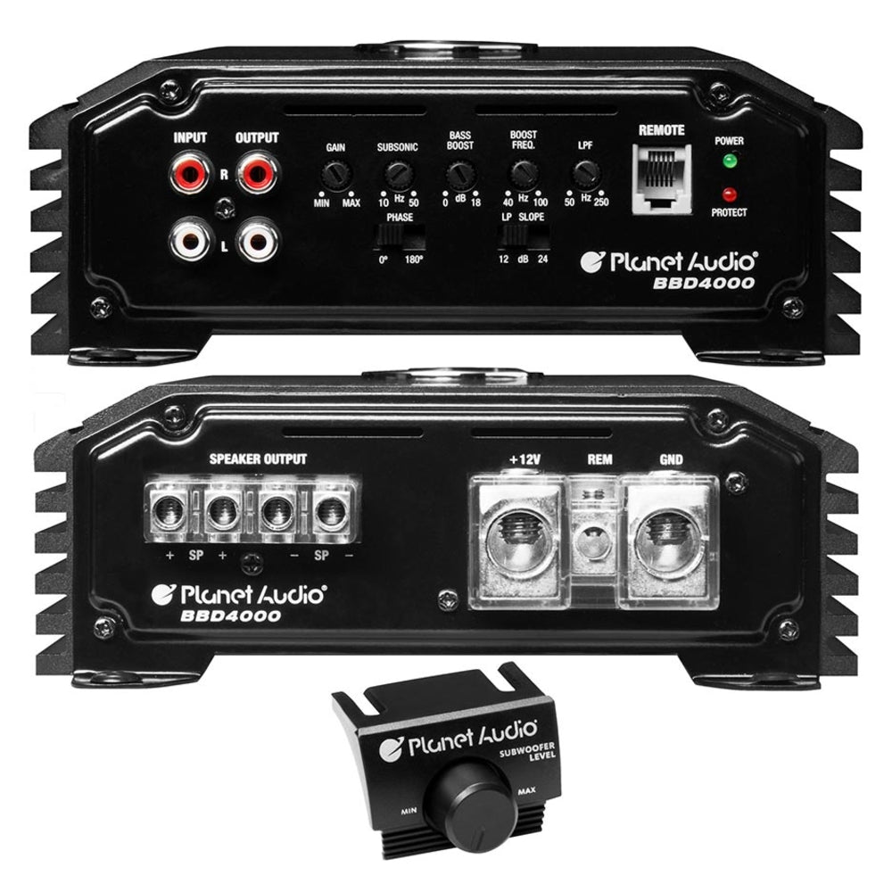 Planet Audio BB4000.1 Monoblock Amplifier D Class 4000W 1 Ohm Stable Image 1