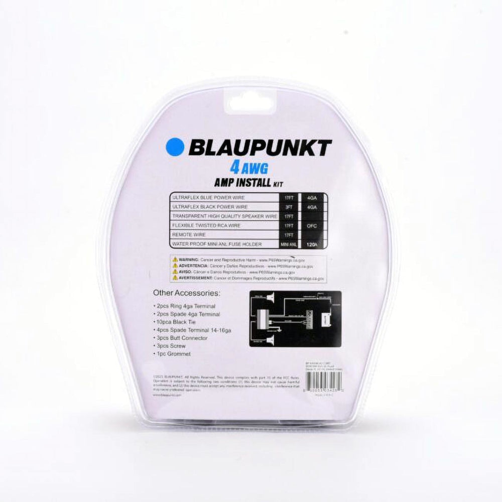 Blaupunkt BMK44 4 Gauge Amplifier Kit - Complete Kit