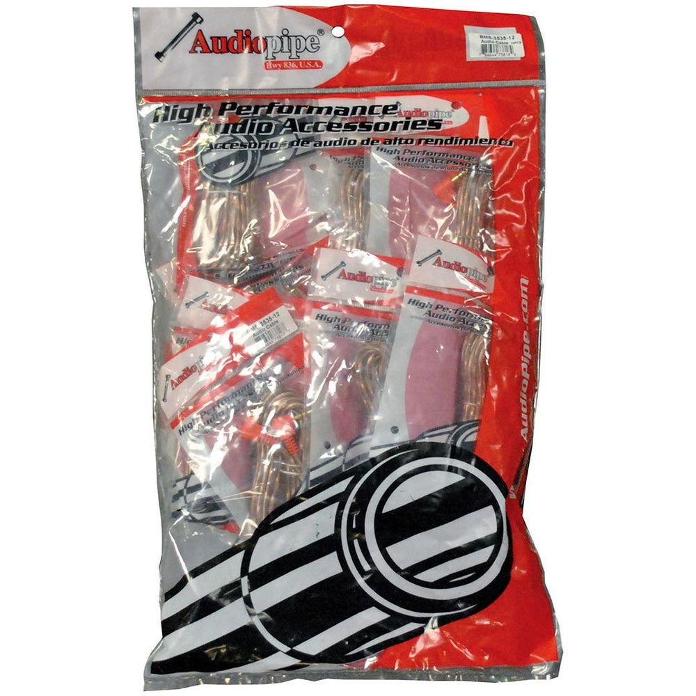 Nippon Bmsg17 Rca Cable 17' Audiopipe *Bmsg17* 1 Bag Of 10= Unit Image 1