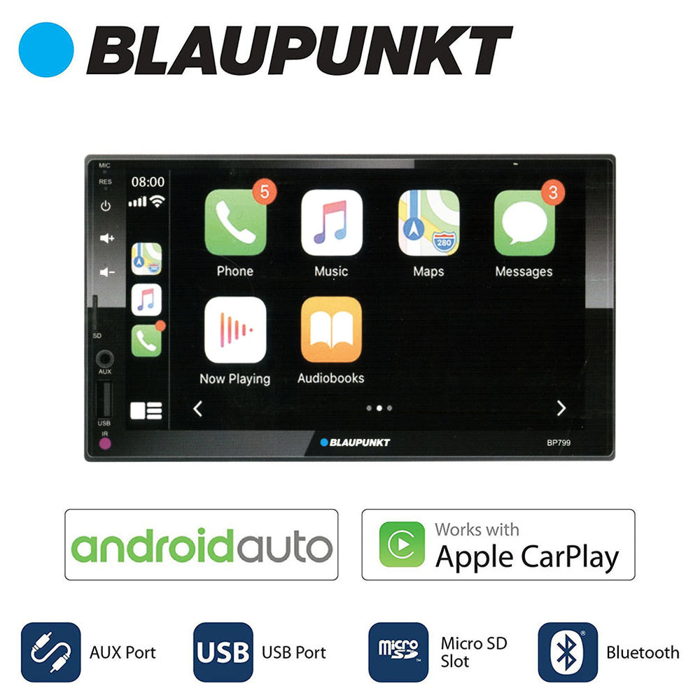Blaupunkt Bpa799Play Denver 6.8" Double-Din Mechless Receiver Compatible