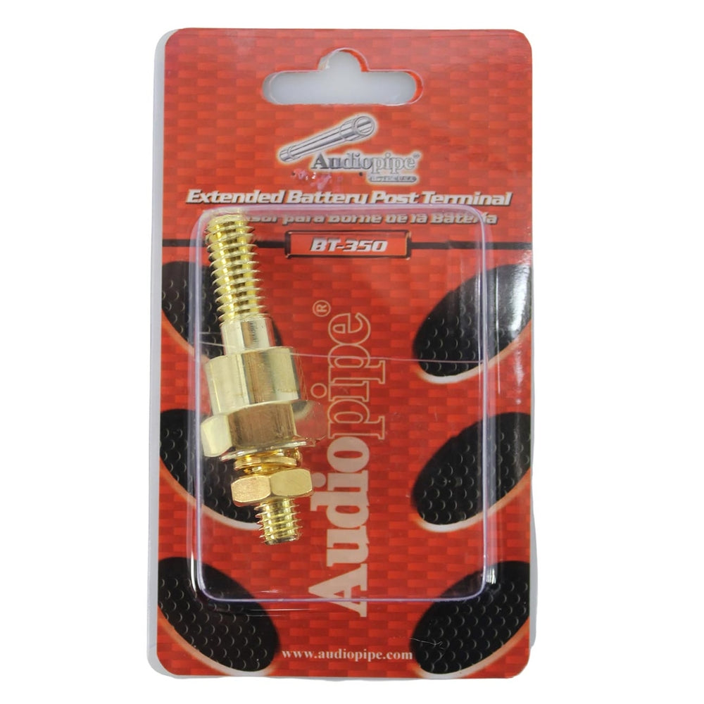 Nippon Bt350 Battery Post Side Mount Gold Extended;Audiopipe