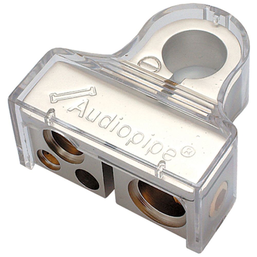 Audiopipe BTP705N Battery Terminal Negative Platinum Finish Image 1