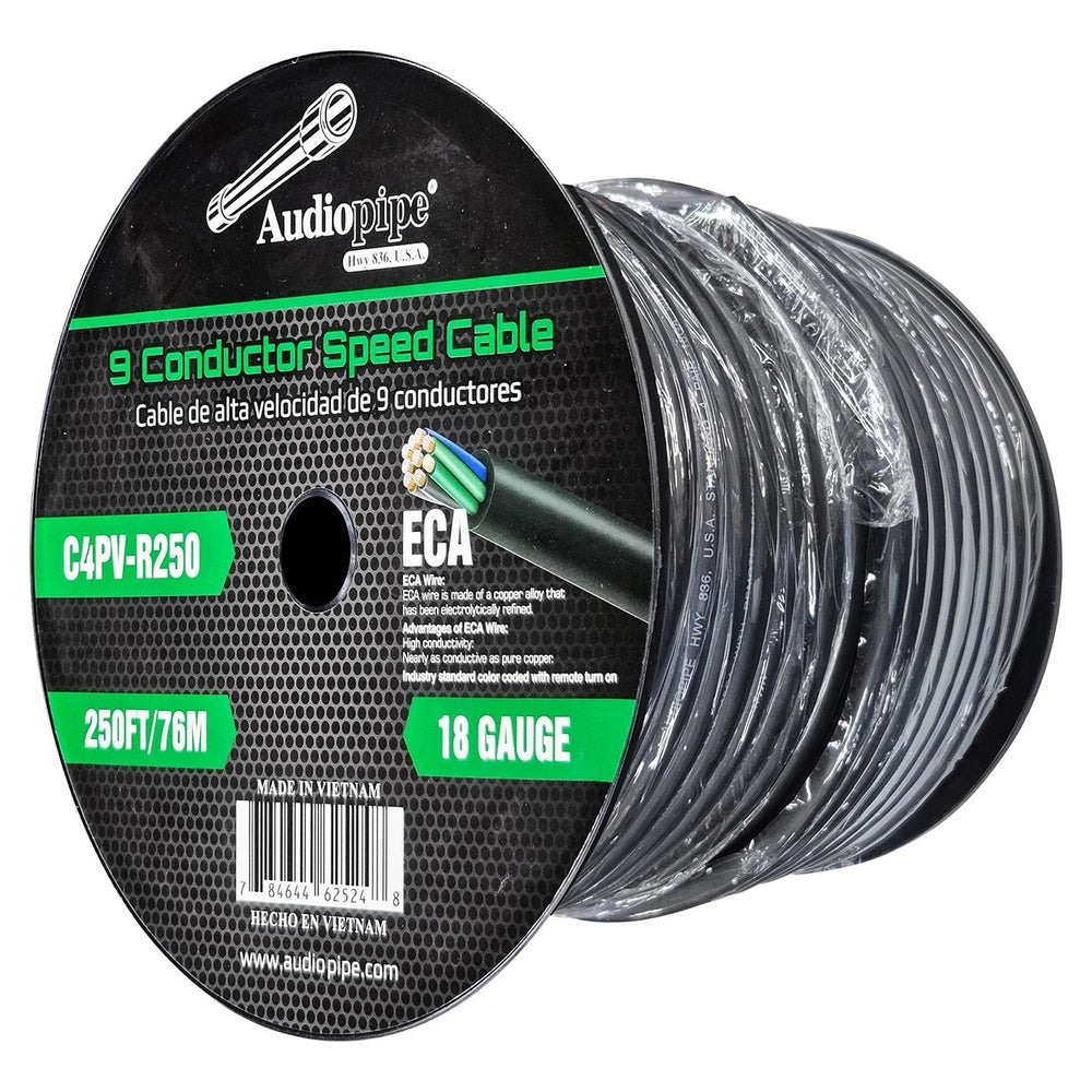 Audiopipe C4Pvr250 9 Conductor 18 Gauge Speed Cable 250 Feet Image 1