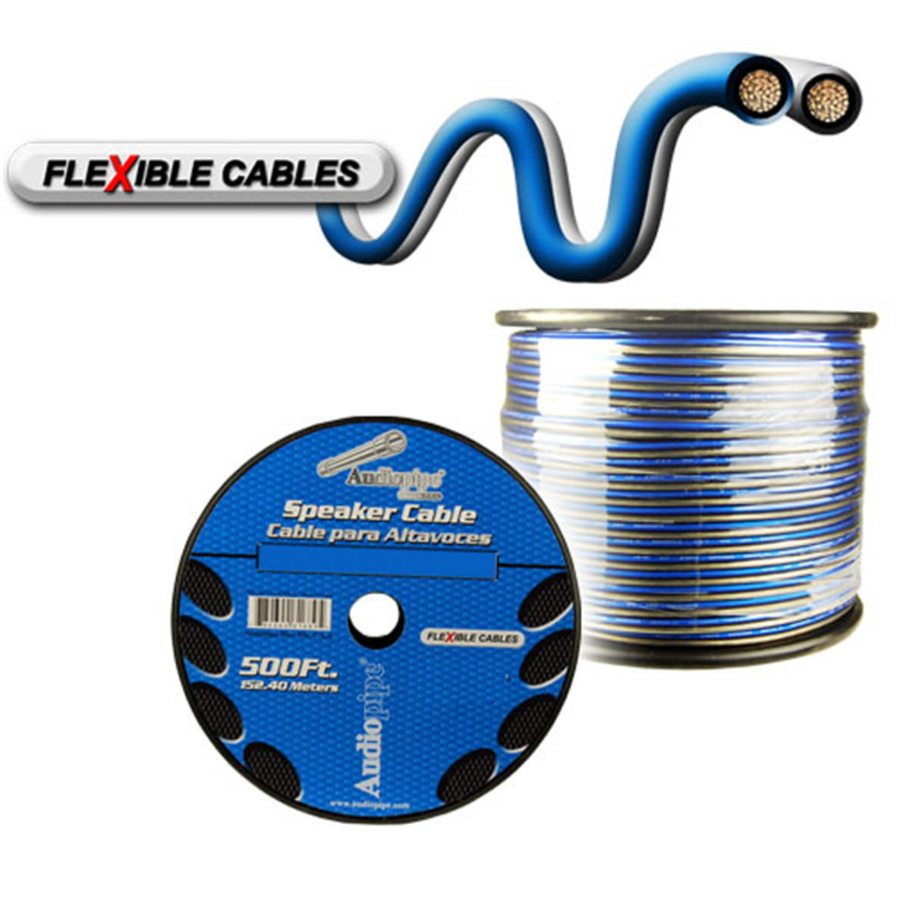 Audiopipe Cable14Bls500 14 Gauge Flexible Speaker Cable 500Ft Image 1