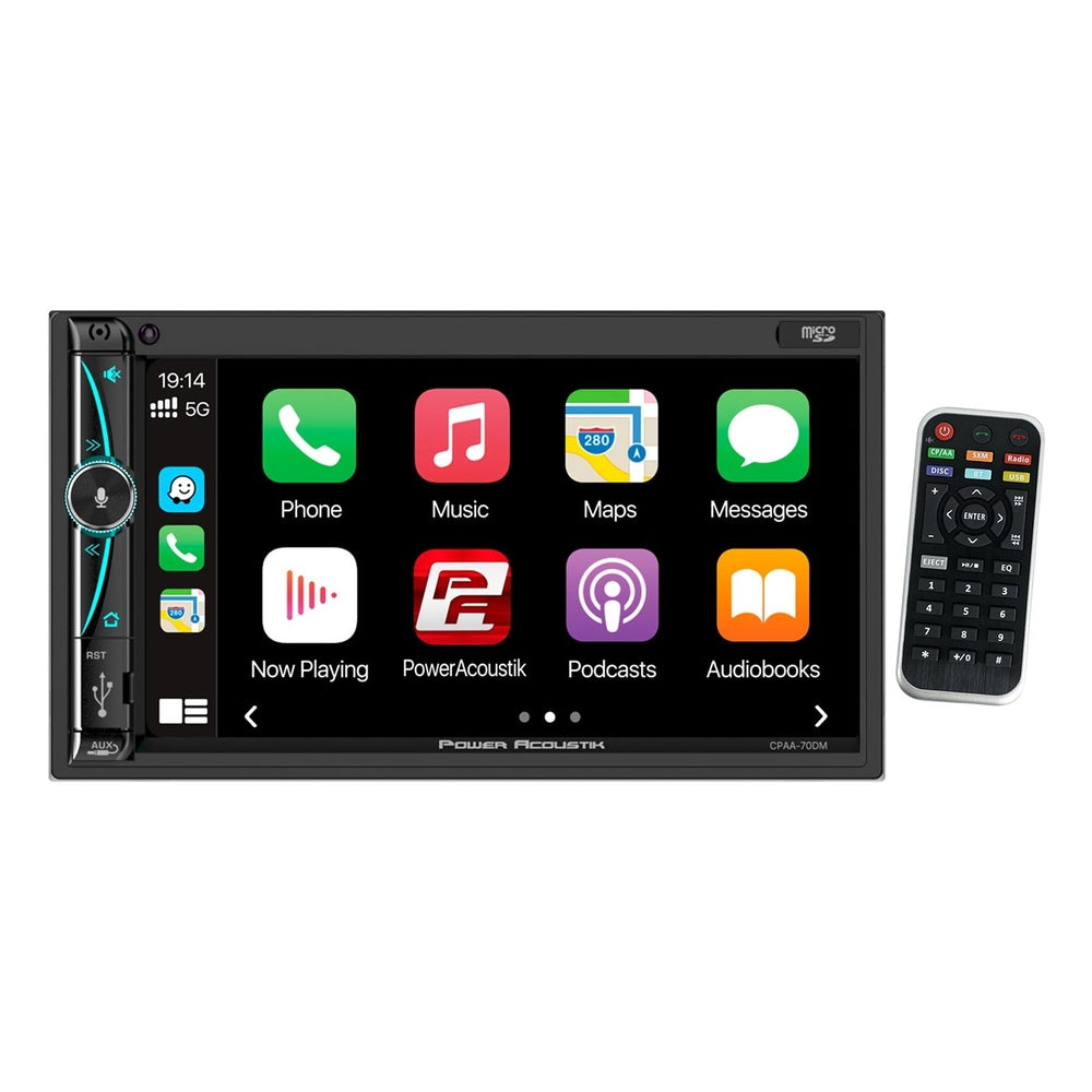 Power Acoustik CPAA-70DM Double DIN Touchscreen Mechless Receiver Image 1
