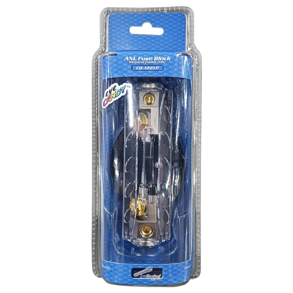 Audiopipe CQ1221P ANL Fuse Holder with Blue LED Status Indicator - Platinum Image 1