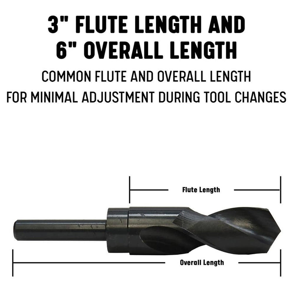 Drill America DWDRSD3364 33/64" HSS Reduced Shank Drill Bit