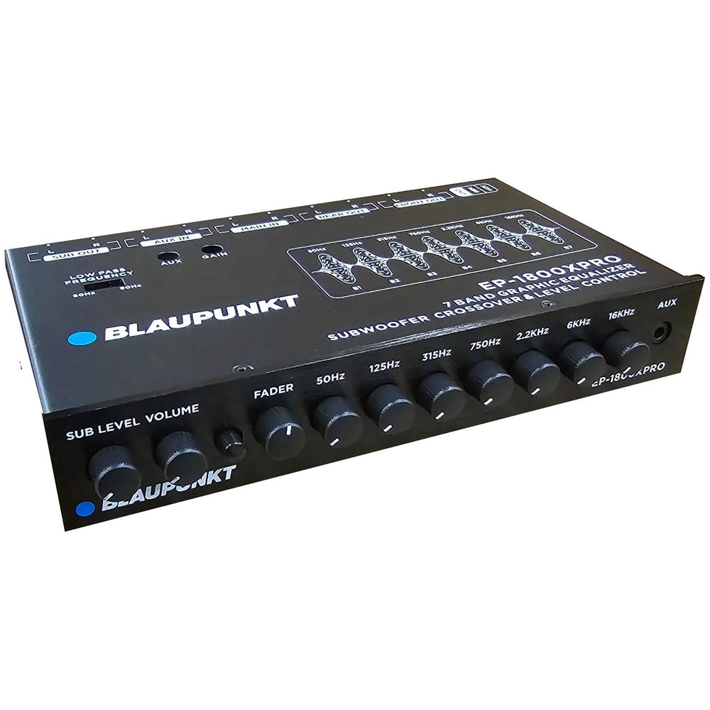 Blaupunkt EP1800X 7-Band Equalizer 1/2-Din Size with Subwoofer Crossover Image 1