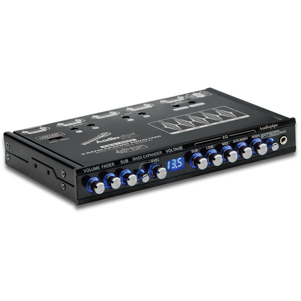 Audiopipe EQ-515DXP 5-Band Graphic Equalizer 9V Line Driver