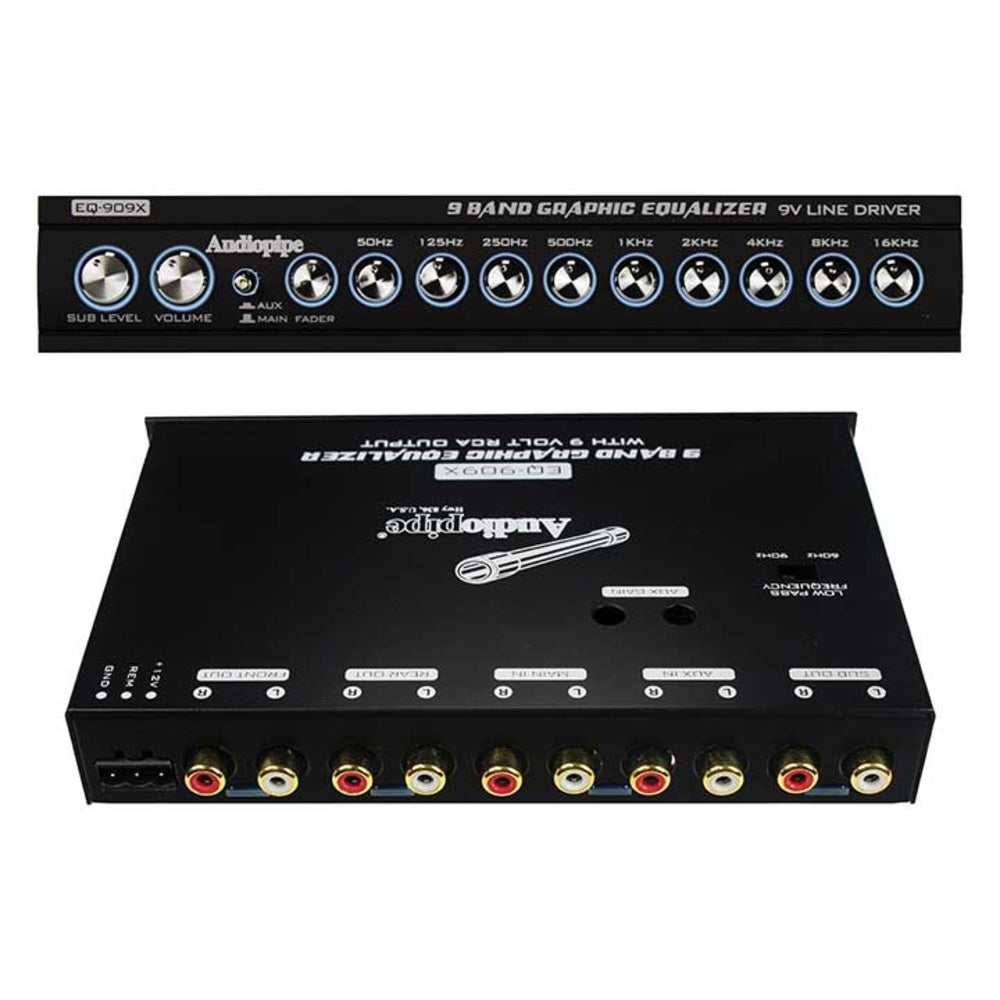 Audiopipe EQ909X 9 Band Equalizer with Enhanced Sound Control Image 1