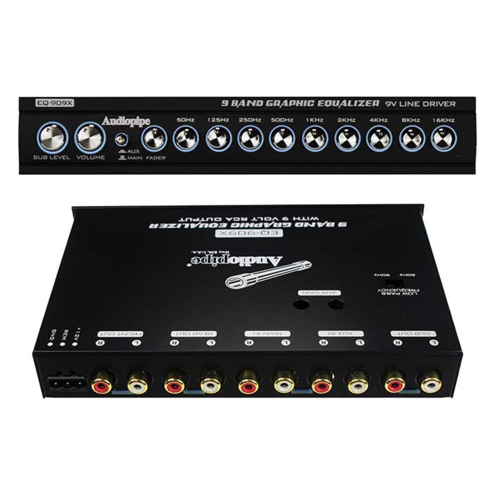 Audiopipe EQ909X 9 Band Equalizer with Enhanced Sound Control Image 1