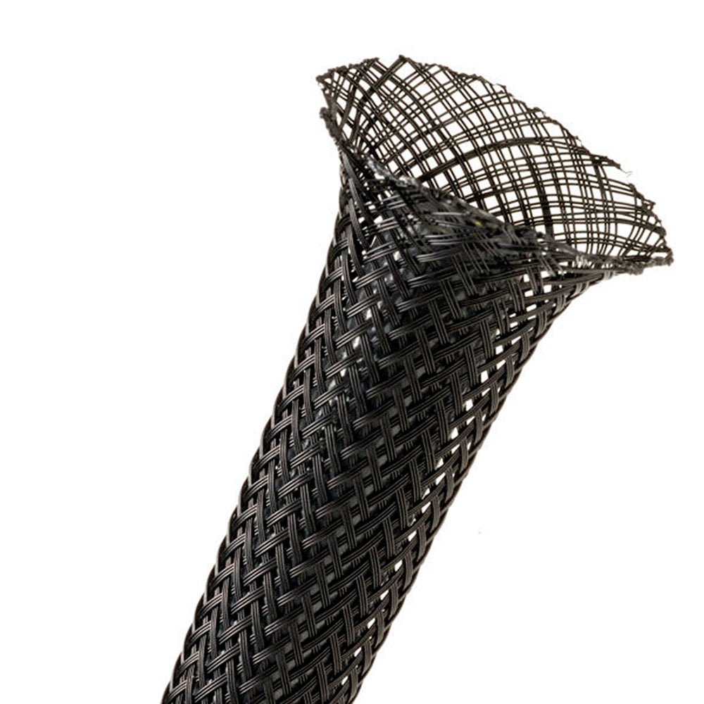 Xscorpion ET34.1BK Expandable Braided Sleeve Black 3/4" 100ft