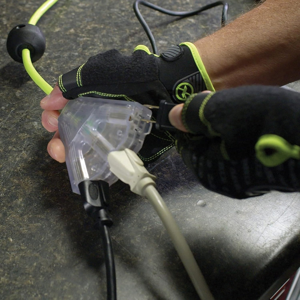 Flexzilla FZ8160253 Retractable Extension Cord Reel 25' Triple Tap Indoor Outlet