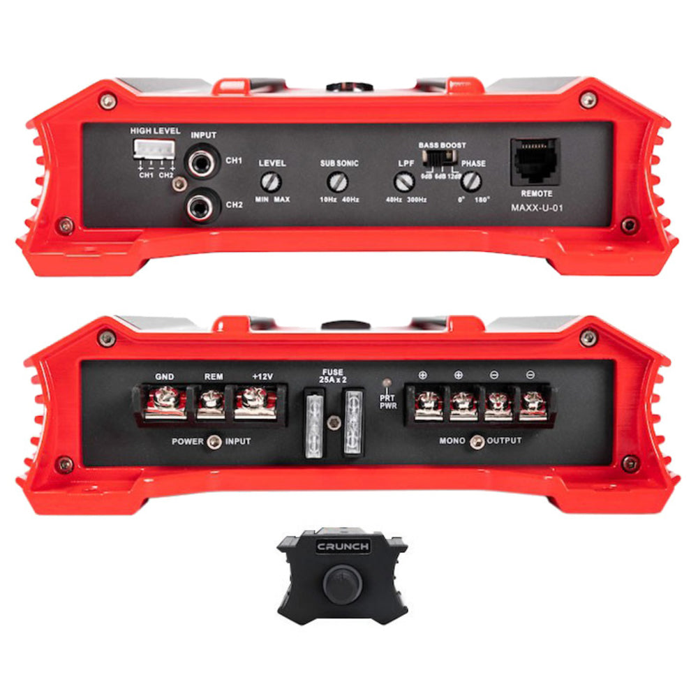 Crunch GP-1500.1 Ground Pounder 1 X 750 @ 4 Ohms Class A/B Amplifier