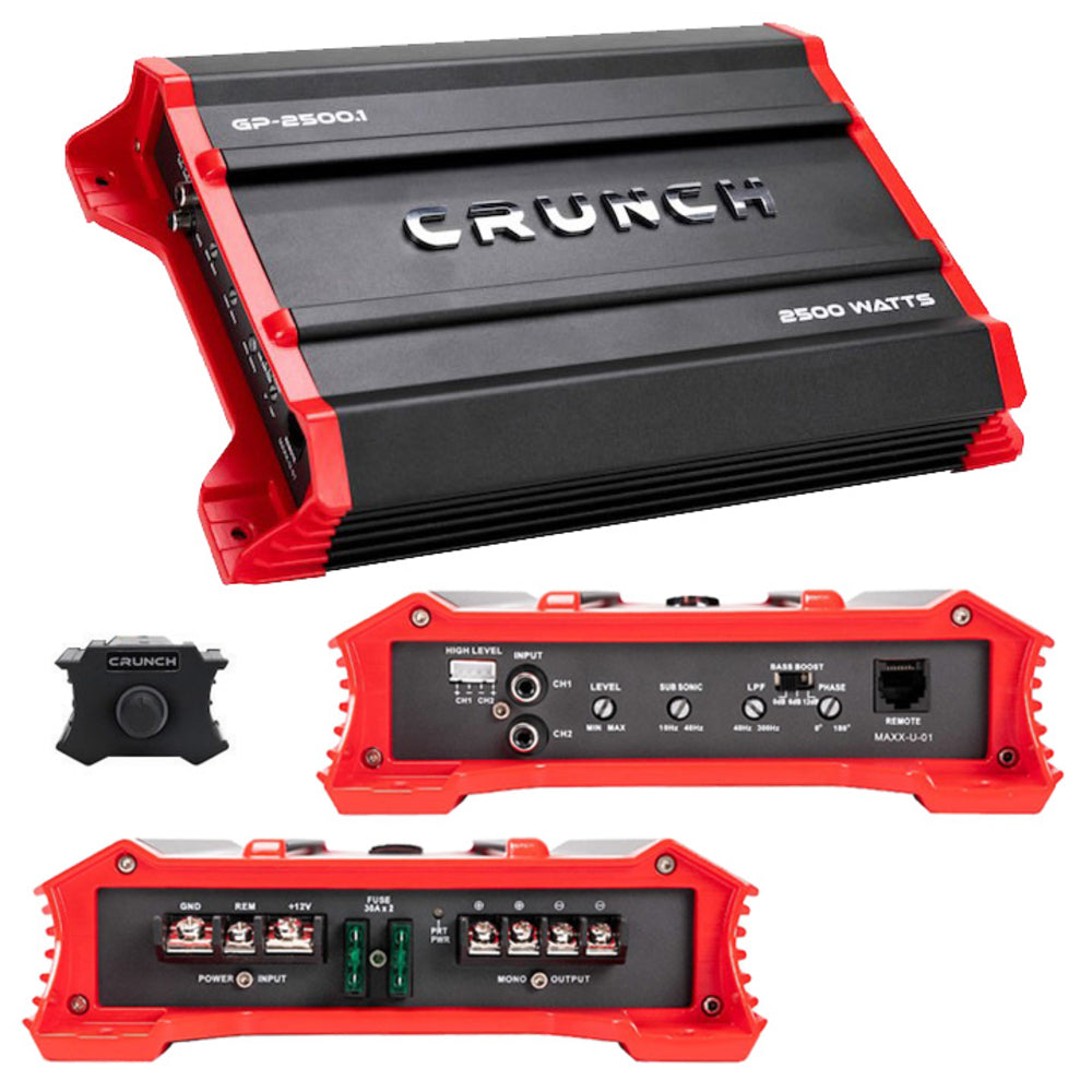 Crunch GP-2500.1 Ground Pounder Monoblock Class AB Amp Image 1