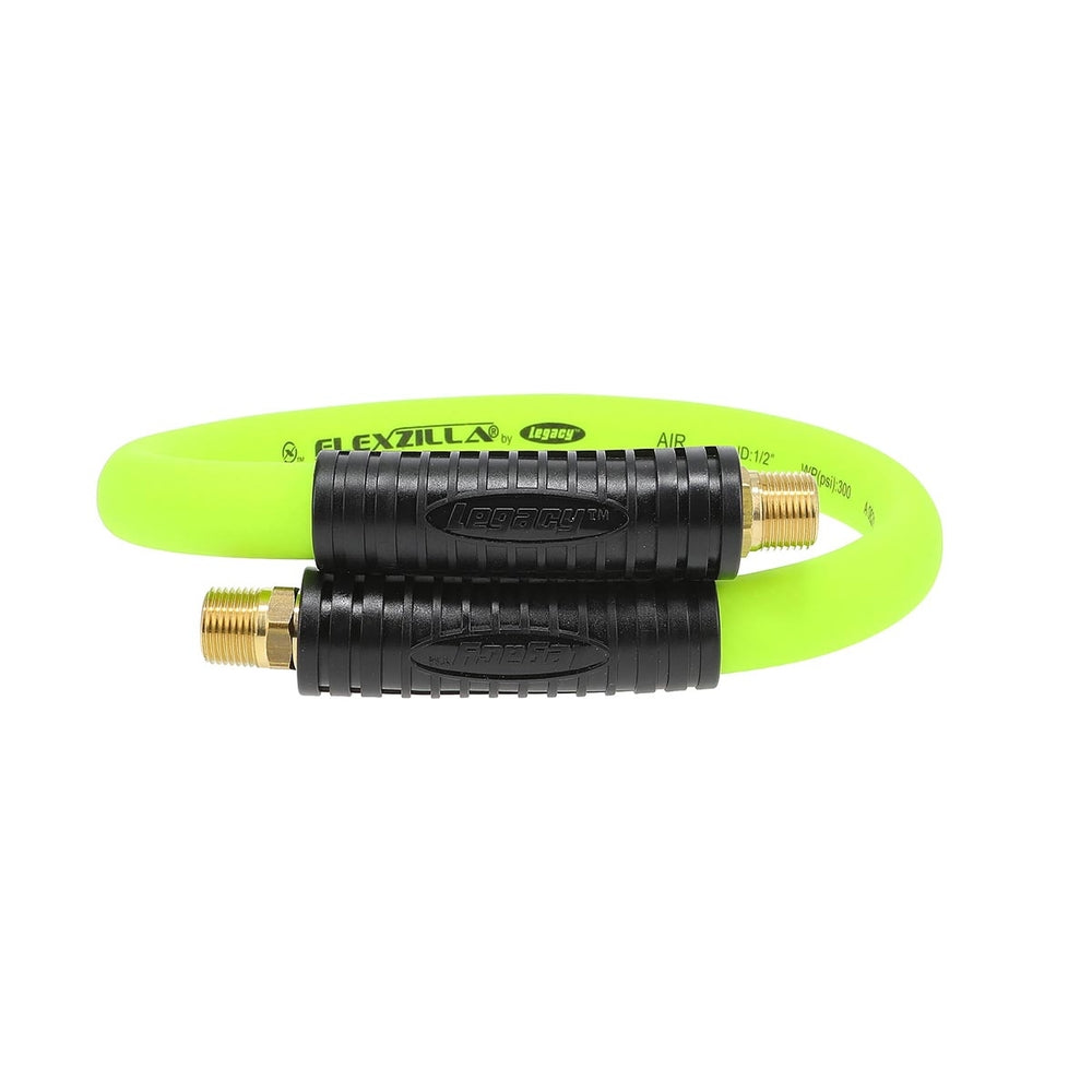 Flexzilla Hfz1202Yw3S Whip Hose Swivel 1/2" x 2' Hybrid Polymer All-Weather Flex Image 1