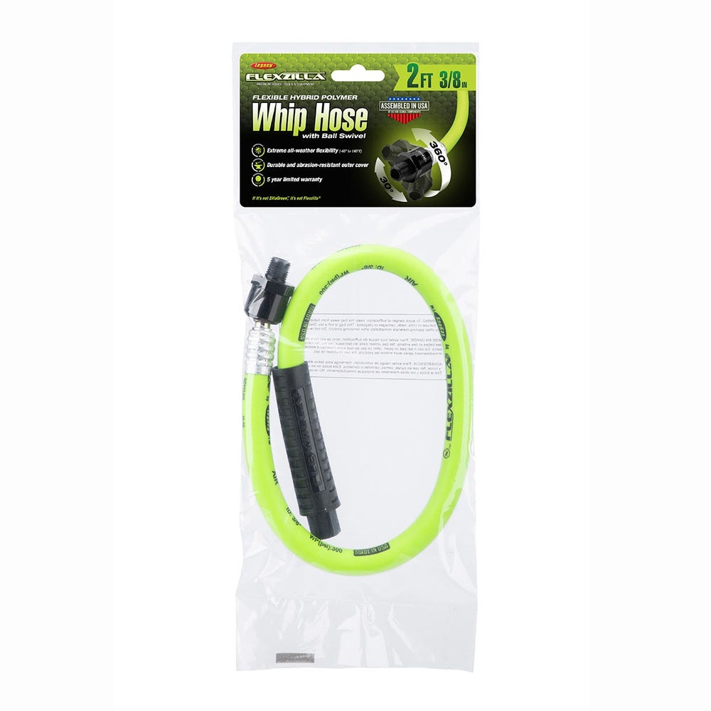 Flexzilla Hfz3802Yw2B 3/8" X 2'' Whip Hose Ball Swivel