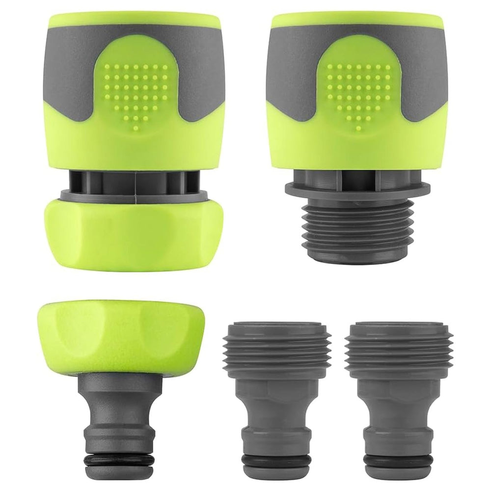 Flexzilla HFZGAK14 Garden Hose Quick Connect Fittings Coupler Plug Kit 5 Piece Image 1