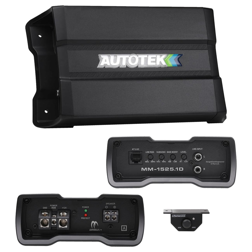 Autotek Mm15251D Mean Machine Compact D Class Amplifier 1500 Watts Image 1