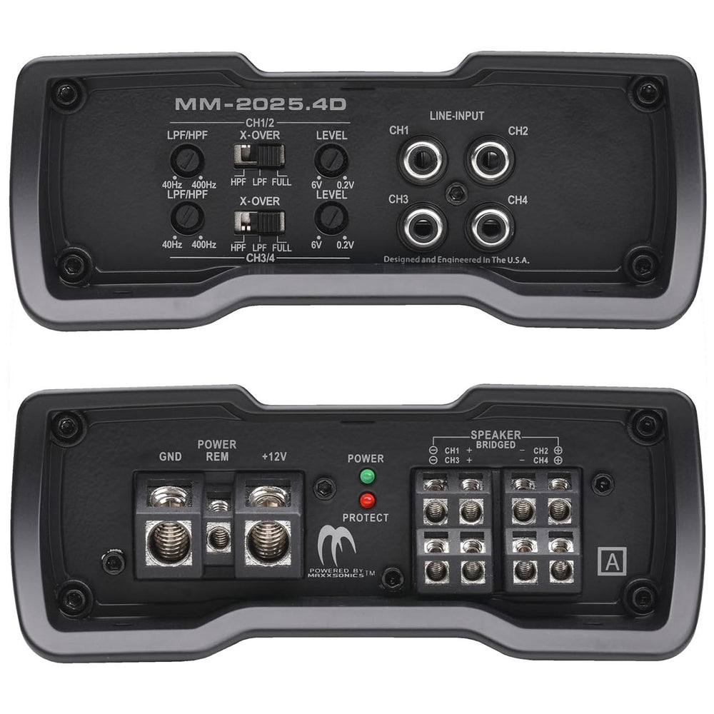 Autotek Mm-2025.4D Mean Machine Compact D Class Amplifier 2000 Watts 4 Channel