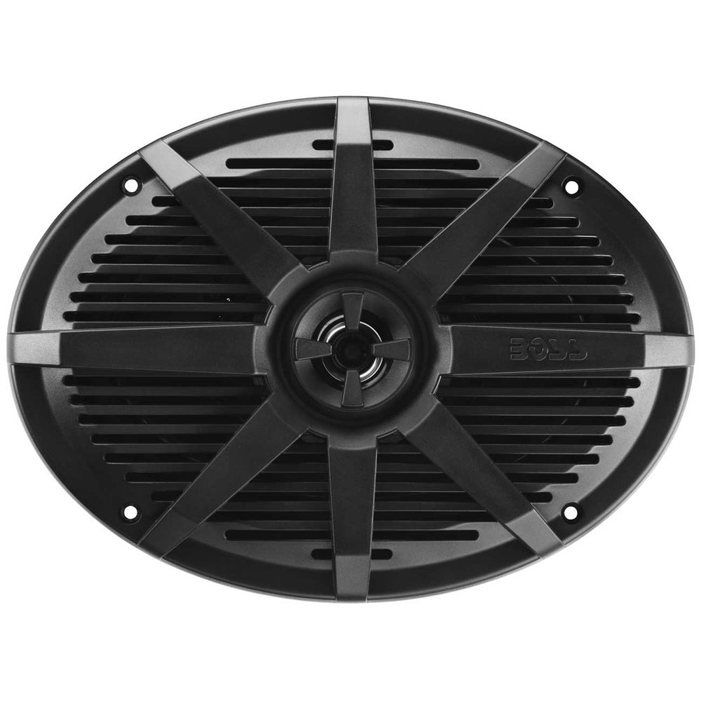 Boss MR692B Marine Full Range Speaker - 6" x 9" 2-Way - 350W - Black (Pair)