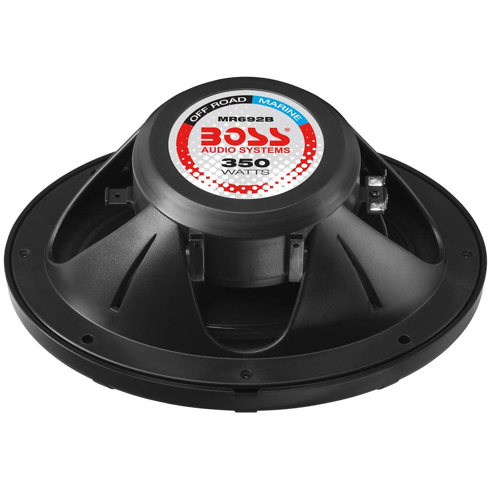Boss MR692B Marine Full Range Speaker - 6" x 9" 2-Way - 350W - Black (Pair)