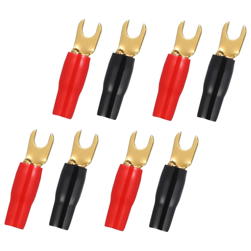 Audiopipe Pbts8 Gold Plated Spade Terminals 8-Gauge 4 Pair