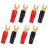 Audiopipe Pbts8 Gold Plated Spade Terminals 8-Gauge 4 Pair