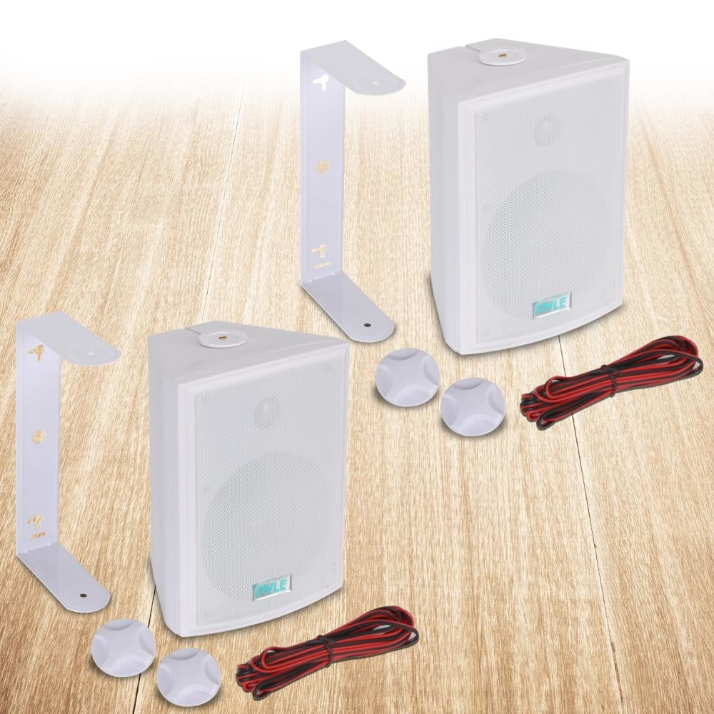 Pyle PDWR63 Speaker Box 6.5" Indoor/Outdoor Waterproof Pair
