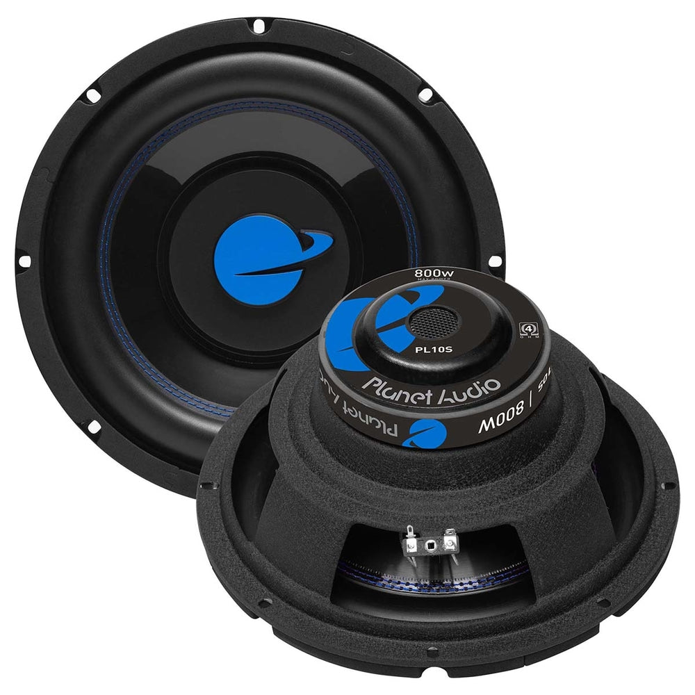 Planet Audio PL10S 10" Woofer - 800W Max, Single 4 Ohm Voice Coil Image 1
