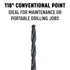 Drill America Pou3824 3/8"-24 UNF HSS Plug Tap and Q Bit Kit