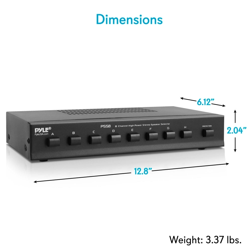 Pyle Pss8 Speaker Selector Home 8 Channel