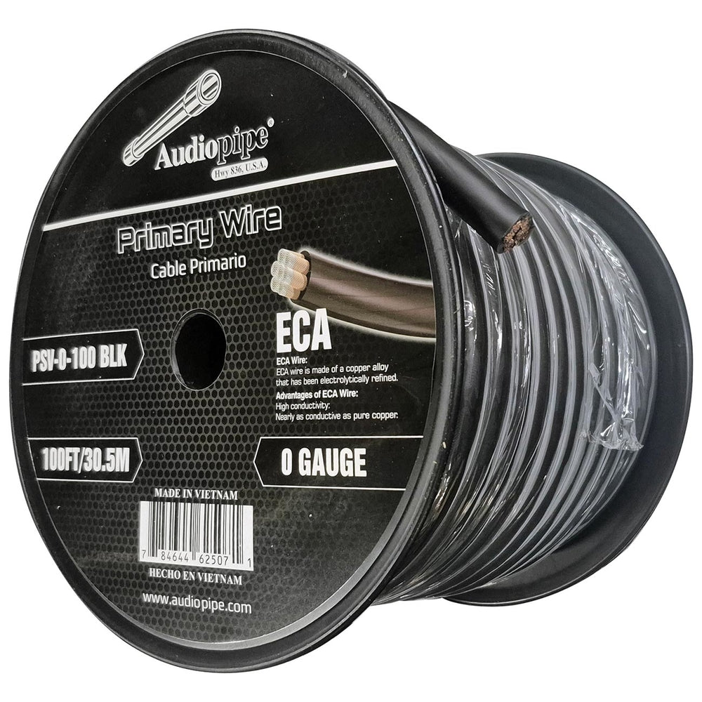 Audiopipe PSV-0-100 Black 0 Gauge 100 Foot Flexible Power Cable Image 1