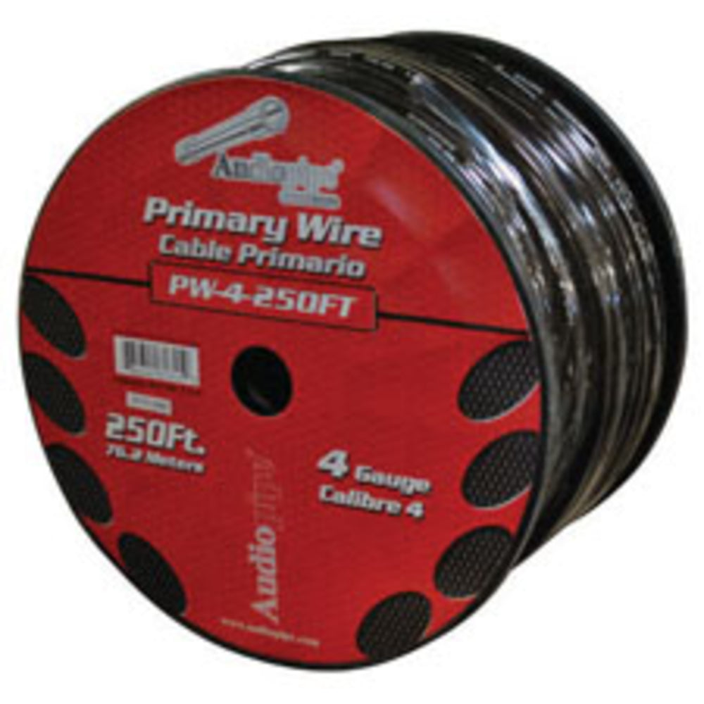 Nippon Pw4Bk Power Wire Audiopipe 4Ga 250' Black Image 1