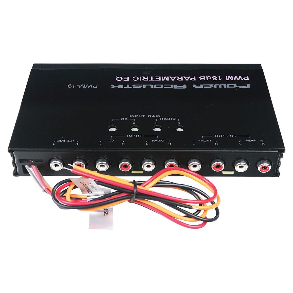 Power Acoustik PWM-19 Equalizer 1/2 Din Pre-Amp
