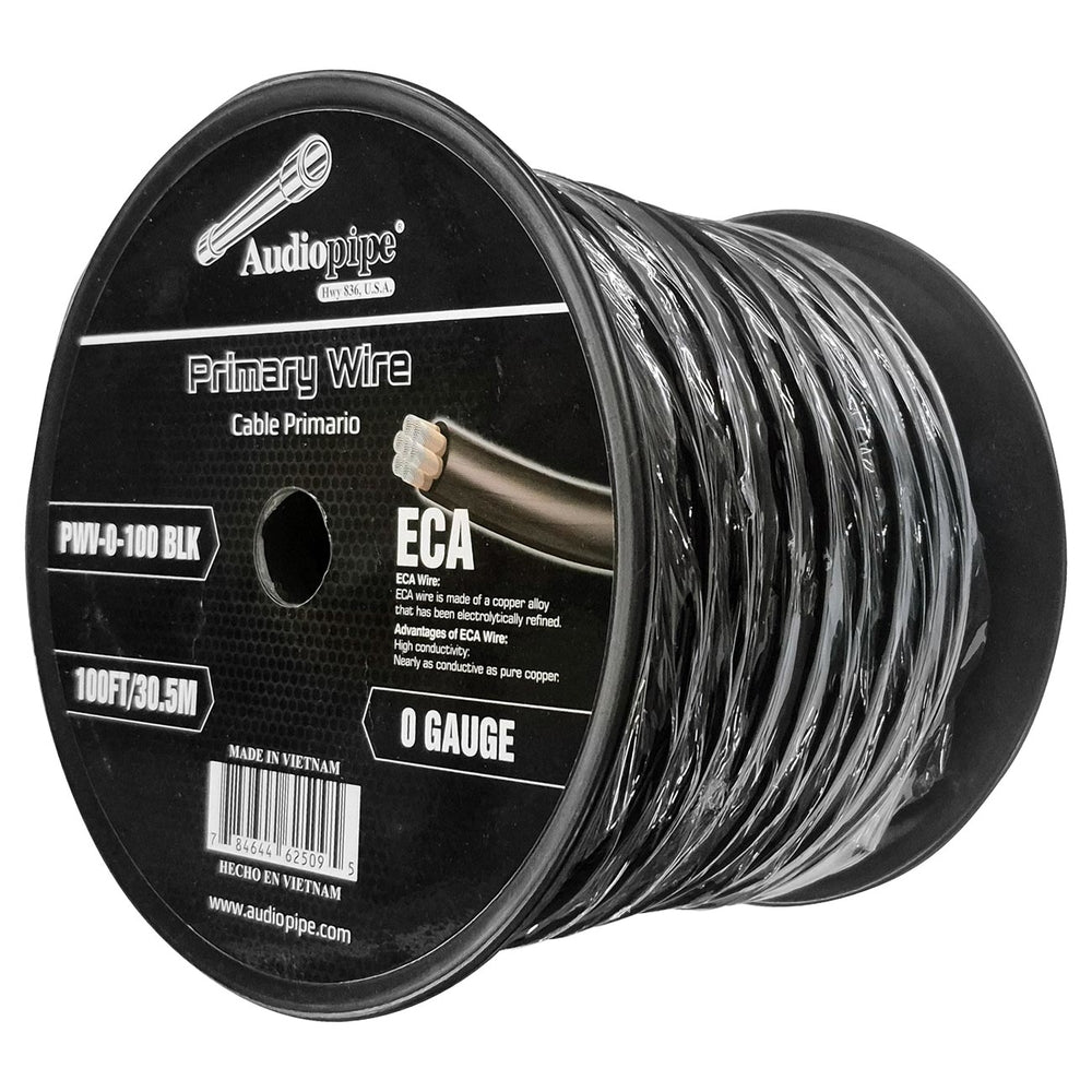 Audiopipe PWV-0-100 Black Power Cable 0 Gauge 100 Foot Image 1