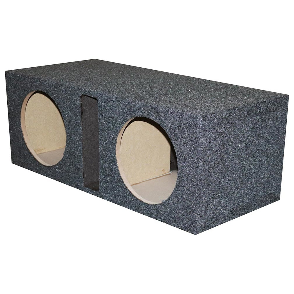 QPower QHD210V Dual 10" MDF Vented Bass Box Image 1