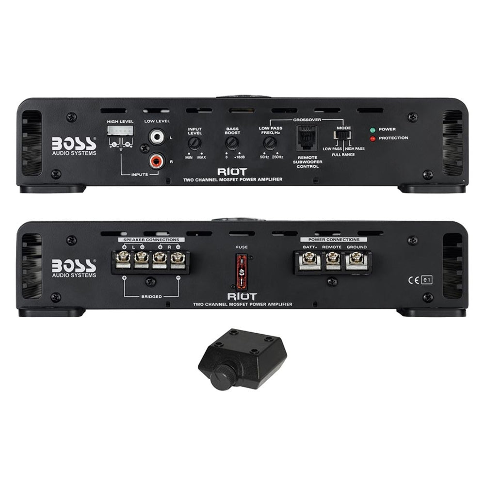 Boss Audio Systems R4002 800w 2Ch Class A/B Amp - Car Audio Amplifier