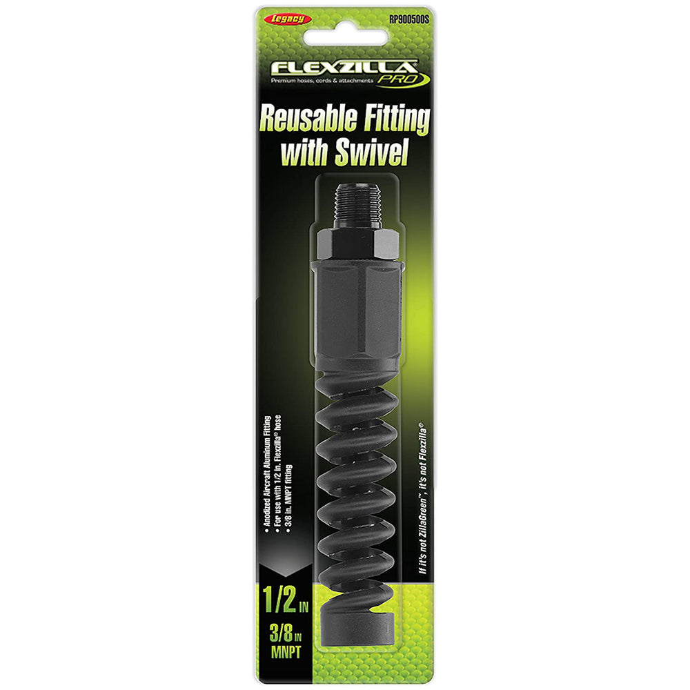 Flexzilla RP900500S Pro Air Hose Fitting Swivel 1/2" Barb 3/8" MNPT