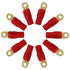 Xscorpion Rt0R Ring Terminals 1/0Ga. 10Pcs. Gold;Red Sleeve;Xscorpion Image 1