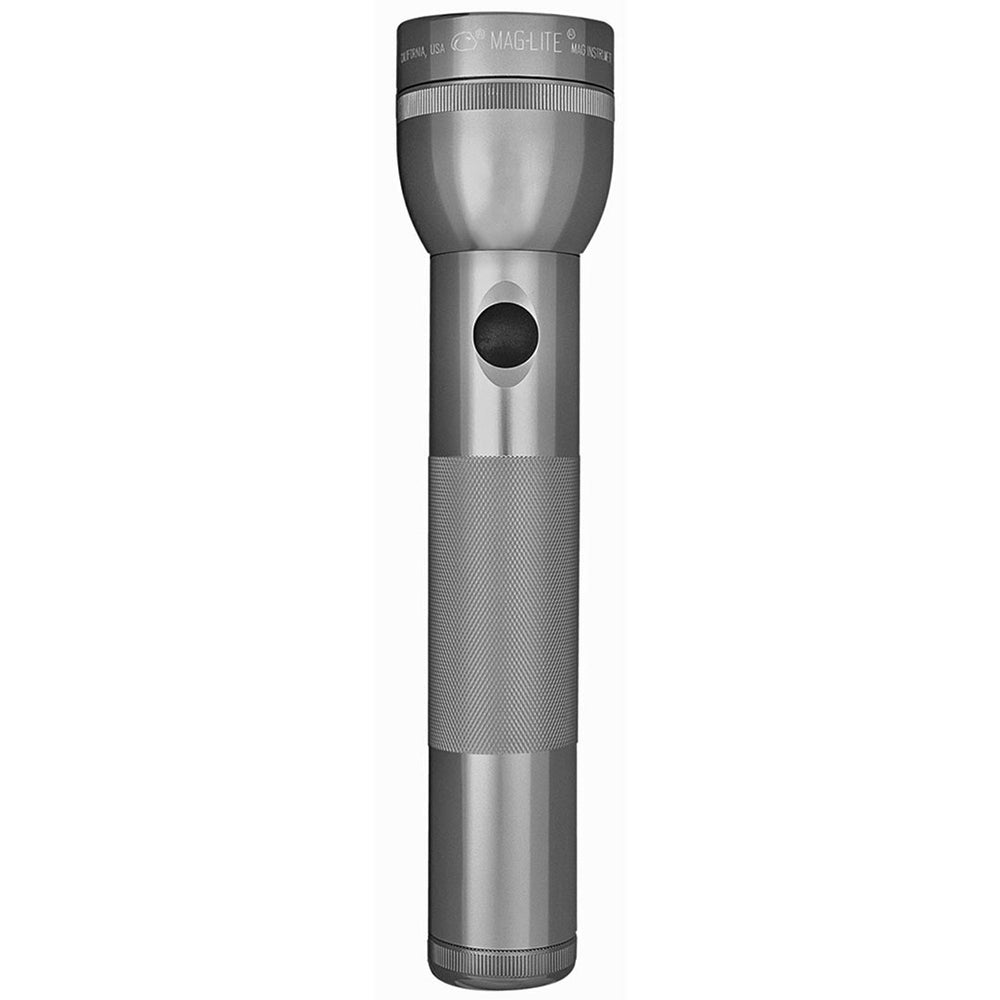 Maglite S2D096 D Flashlight - Gray, 2 Cell, High Intensity Xenon Lamps Image 1