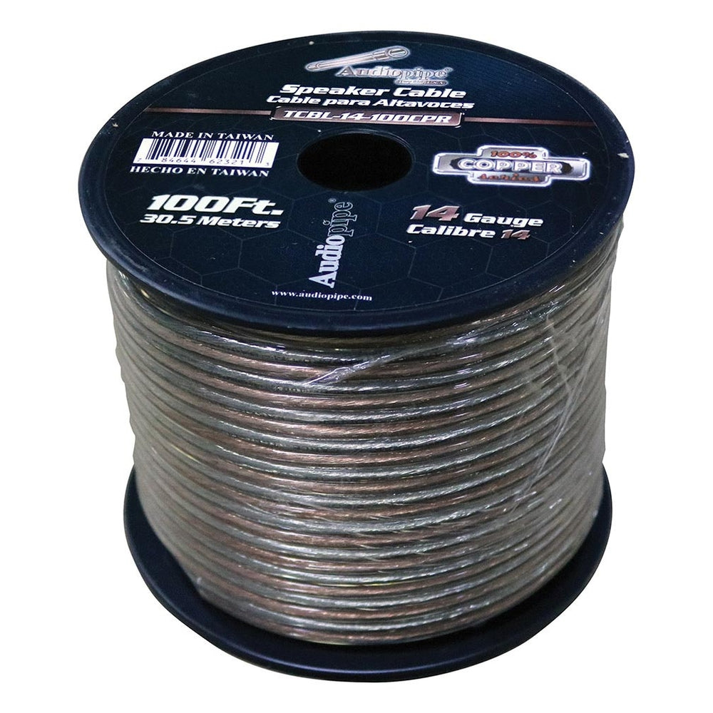 Audiopipe TCBL-14-100CPR 14 Gauge Copper Series Speaker Wire 100ft Image 1
