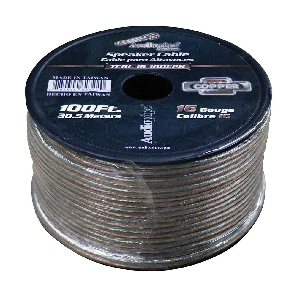 Audiopipe TCBL-16-100CPR Speaker Wire 16 Gauge 100% Copper 100ft Image 1
