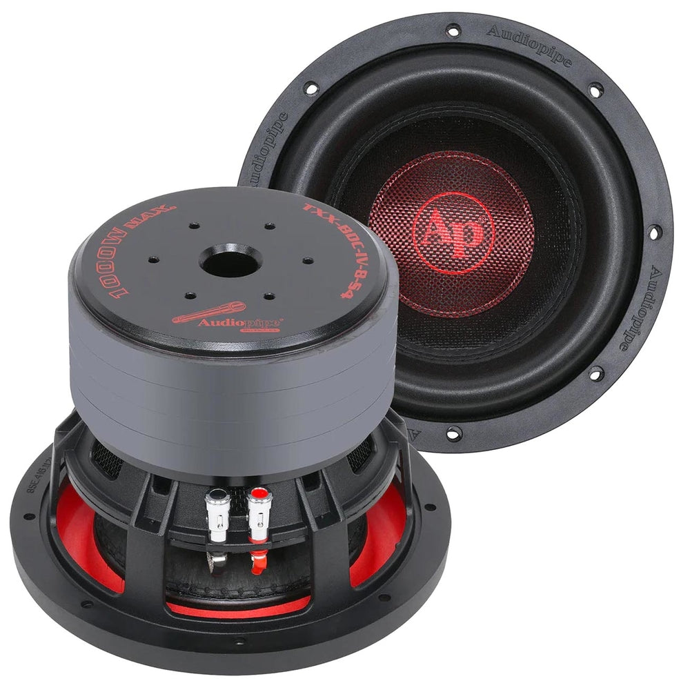 Audiopipe Txx-Bdc-Iv-8-S4 8" Quad Stack Woofer - 500W RMS/1000W Max Image 1